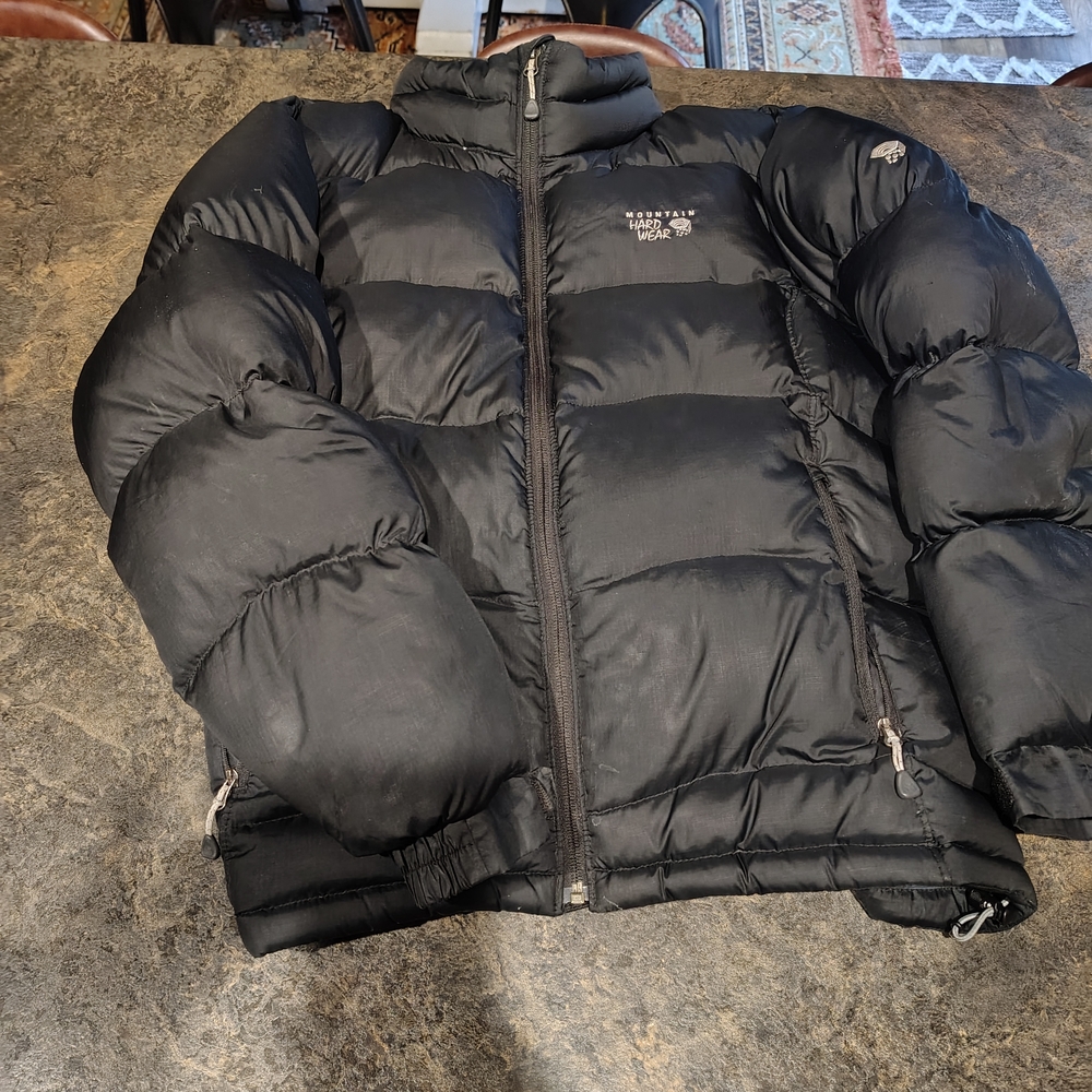 Mountain Hardwear Black Puffer Jacket Women's Large EUC